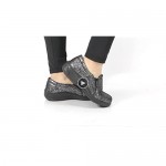 Laforst Womens Slip Resistant Waitress Waiter Work Shoes Leather Upper Slip on Clog