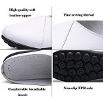 Women's Mules Slip-on Shoes Leather Backless Loafers Casual Flat Shoes Summer Walking Slipper