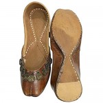 Step n Style Women Pure Leather Designer Pakistani Juti Punjabi Jutti Ethnic Mojari Handmade Shoes
