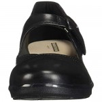 Clarks womens Hope Henley Mary Jane Flat Black Leather 10 Wide US