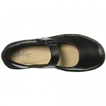 Clarks womens Michela Penny Mary Jane Flat Black Leather/ Suede Combi 6.5 US