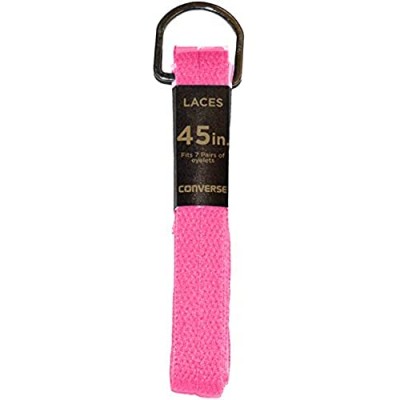 Converse Unisex Replacement Cord Shoe Laces Flat Style Shoelaces (Pink 54)