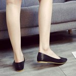 Meeshine Women's Classic Pointy Toe Ballet Flat Comfort Soft Suede Ballerina Slip On Flats Shoes