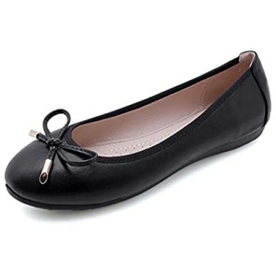 Women Ballet Flats Classic Simple Casual Slip-on Round Toe Walking Shoes