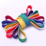 47 Colorful Printed Shoelaces Wide Flat Shoe Laces for Sneakers Casual Shoes Fashion Accessories