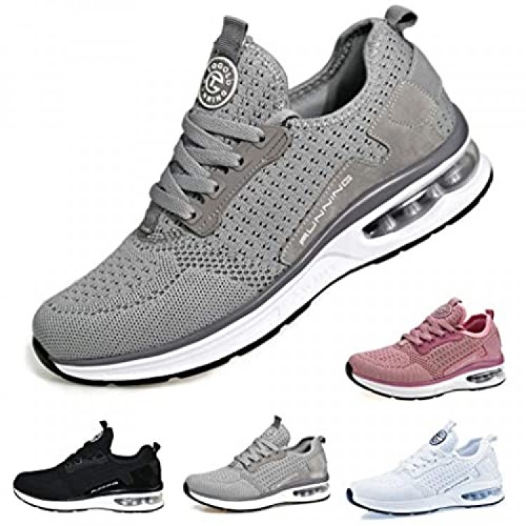 AONEGOLD Air Cushion Sneaker for Mens and Womens Breathable Athletic Walking Shoe for Sport Gym Training Jogging