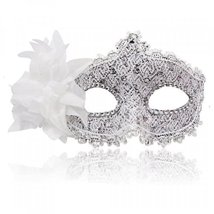 Masquerade Mask for Women Venetian Masks Christmas Women Flower Half-face Masks Eye mask Cosplay Lace mask