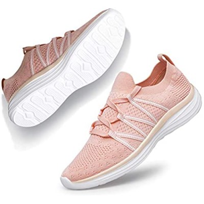 Alibress Womens Walking Shoes Tennis Shoes Mesh Slip-on Lightweight Sneakers Comfortable Athletic Shoes for Walking Running
