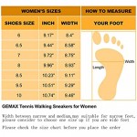GEMAX Womens Walking Tennis Shoes - Memory Foam Lightweight Athletic Running Sneakers for Travel Jogging Workout