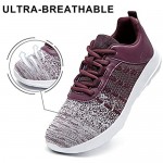Htcenly Tennis Shoes for Women Athletic Running Walking Sneakers Casual Gym Jogging Hiking Training Fitness Workout Lace up Shoes