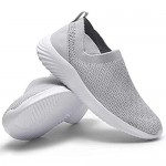 konhill Women's Comfortable Walking Shoes - Slip on Nursing Tennis Casual Work Sneakers