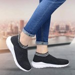 La Dearchuu Women's Walking Shoes Slip On Sock Sneakers Lightweight Breathable Running Shoes Size 5-11