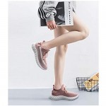 La Dearchuu Running Shoes for Women Non Slip Tennis Shoes Mesh Walking Sneakers Lace Up Sneakers Knit Athletic Shoes Size 5-11