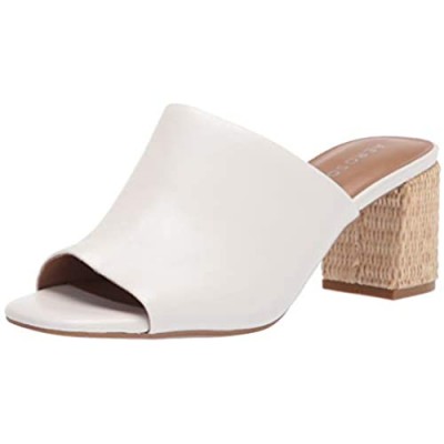 Aerosoles Women's Erie Heeled Sandal White Leather Medium