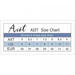 AIIT Women's Fashion Chunky High Heel Sandal Pump Shoe