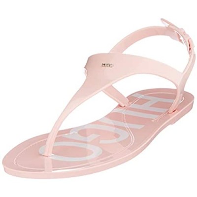 HUGO Women's Slingback Sling Back Sandals Pink Light Pastel Pink 681 6.5