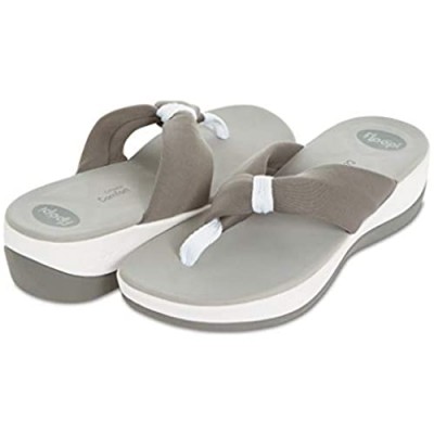 Floopi Flip Flops for Women | Cute Summer Sandals for Women | Comfortable 1.75" Wedge Platform | Thong Open Toe Slides