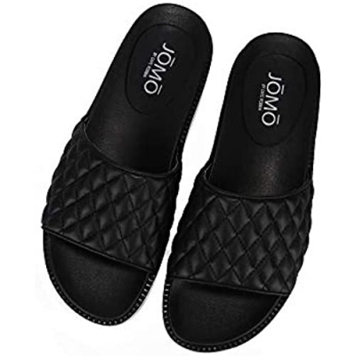 Cape Robbin Presents JOMO Zelle Sandals Slides Slippers for Women Womens Mules Slip On House Shoes