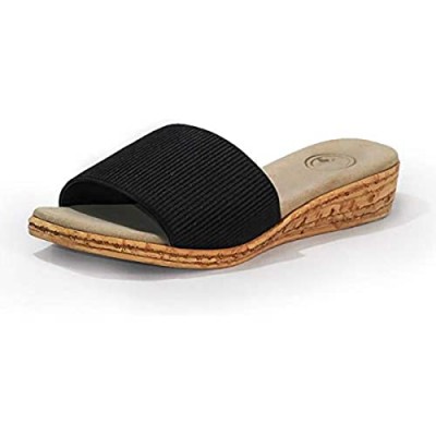 Seabrook Cork Wedge Slide Sandal - by Charleston Shoe Co.