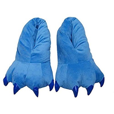 Akanbou Cosplay Monster Paw Plush Slippers Monster Feet Claw Slippers Home Shoes
