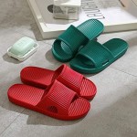 APIKA Women and Mens Anti-Slip Slip-on Slippers Indoor Use Outdoor Use Bath Sandal Soft Foam Sole