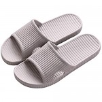 SHIBEVER Bath Slippers Non-Slip Soft Shower Shoes for Women Concise Indoor Floor Slides Sandals