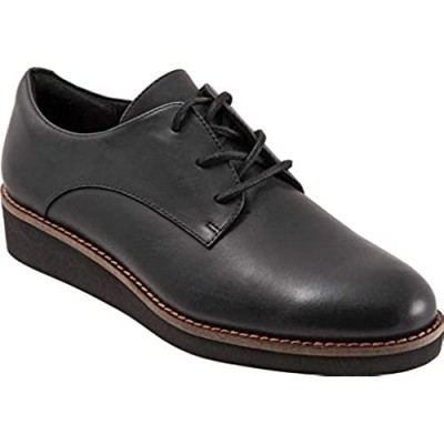 SoftWalk Women's Willis Oxford Shoe (Black 8)